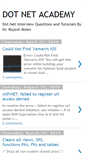 Mobile Screenshot of dotnetacademy.blogspot.com