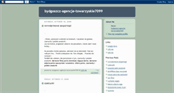 Desktop Screenshot of bydgoszcz-agencje-towarzyskie7099.blogspot.com