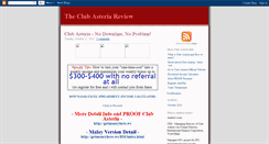 Desktop Screenshot of clubasteria-review.blogspot.com