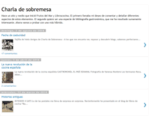 Tablet Screenshot of charladesobremesa.blogspot.com