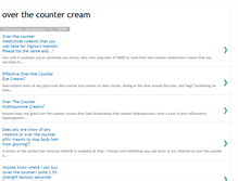 Tablet Screenshot of over-the-counter-cream.blogspot.com