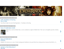 Tablet Screenshot of lordoftheringstrilogy.blogspot.com