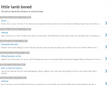 Tablet Screenshot of littlelambboned.blogspot.com