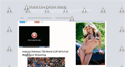 Desktop Screenshot of livecricketmatch1.blogspot.com