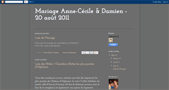 Desktop Screenshot of mariageannecedams.blogspot.com