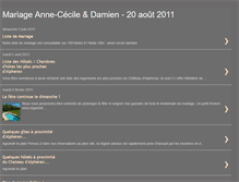 Tablet Screenshot of mariageannecedams.blogspot.com
