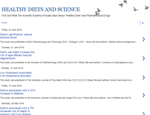 Tablet Screenshot of healthydietsandscience.blogspot.com