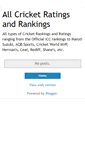 Mobile Screenshot of cric-ratings.blogspot.com