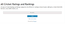 Tablet Screenshot of cric-ratings.blogspot.com