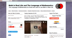 Desktop Screenshot of languageofmathematics.blogspot.com