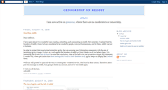 Desktop Screenshot of censorship-on-reddit.blogspot.com