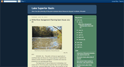 Desktop Screenshot of lakesuperiorbasin.blogspot.com