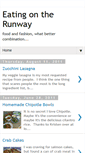 Mobile Screenshot of eatingontherunway.blogspot.com