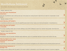 Tablet Screenshot of mesothelioma-settlement-information.blogspot.com