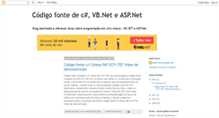 Desktop Screenshot of como-programar-csharp.blogspot.com