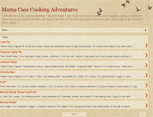 Tablet Screenshot of mamacassadventures-cooking.blogspot.com