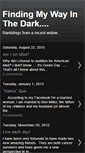 Mobile Screenshot of findingmywayinthedark.blogspot.com