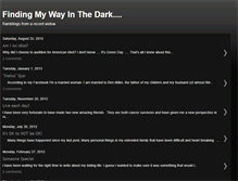 Tablet Screenshot of findingmywayinthedark.blogspot.com