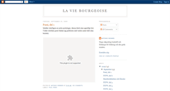 Desktop Screenshot of la-vie-bourgeoise.blogspot.com