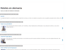 Tablet Screenshot of hoteles-alemania.blogspot.com