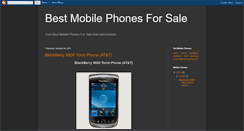 Desktop Screenshot of bestmobilephonesforsale.blogspot.com