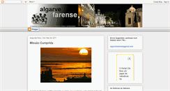Desktop Screenshot of algarvefarense.blogspot.com