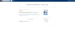 Desktop Screenshot of kubetv.blogspot.com