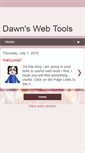 Mobile Screenshot of dawnwebtools.blogspot.com