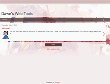 Tablet Screenshot of dawnwebtools.blogspot.com