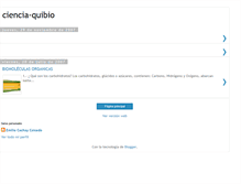 Tablet Screenshot of ciencia-quibio.blogspot.com