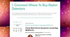 Desktop Screenshot of commentwheretobuyradondetectors.blogspot.com