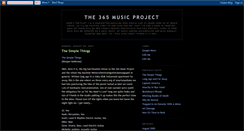 Desktop Screenshot of 365musicproject.blogspot.com