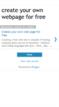 Mobile Screenshot of createyourownwebpageforfree.blogspot.com