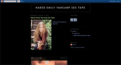 Desktop Screenshot of naked-emily-vancamp-sex-tape.blogspot.com