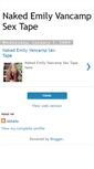 Mobile Screenshot of naked-emily-vancamp-sex-tape.blogspot.com