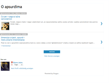 Tablet Screenshot of o-apsurdima.blogspot.com