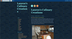 Desktop Screenshot of laurensculinarycreations.blogspot.com