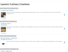 Tablet Screenshot of laurensculinarycreations.blogspot.com