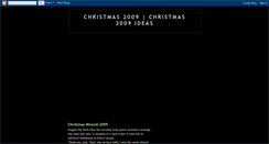 Desktop Screenshot of christmas2009ideas.blogspot.com