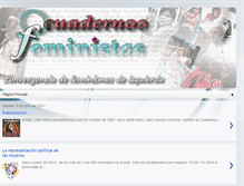 Tablet Screenshot of cuadernosfem.blogspot.com