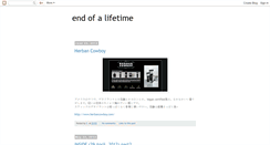 Desktop Screenshot of endofalifetime.blogspot.com