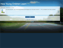 Tablet Screenshot of howyoungchildrenlearn.blogspot.com