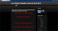 Desktop Screenshot of leoclubecataloleodosuldistritolb-2.blogspot.com