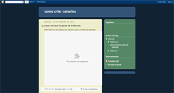 Desktop Screenshot of comocriarcanarios.blogspot.com