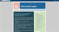 Desktop Screenshot of criticaliterariaupnfm.blogspot.com