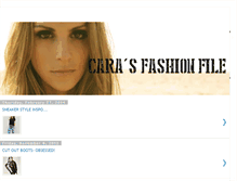 Tablet Screenshot of carasfashionfile.blogspot.com