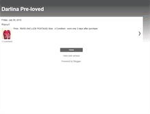 Tablet Screenshot of darlina-preloved.blogspot.com