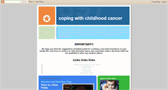 Desktop Screenshot of copingwithchildhoodcancer.blogspot.com