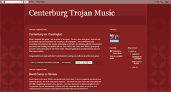 Desktop Screenshot of centerburgtrojanmusic.blogspot.com