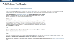 Desktop Screenshot of prelitchristmastree.blogspot.com